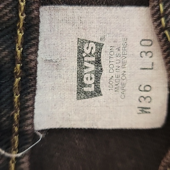 Levi's SilverTab Dark Purple Vintage Jeans, Mens Sz 36 X 30. 100% Cotton. USA - Picture 5 of 6